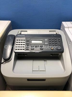 Mixed Lot Including 1 x HP Laserjet P3005 Printer, 1 x Samsung SF-650 Fax Machine, 1 x HP Laserjet P3015 Printer, 1 x Vogel Cassette Printer (All Powe - 3