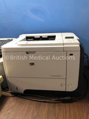 Mixed Lot Including 1 x HP Laserjet P3005 Printer, 1 x Samsung SF-650 Fax Machine, 1 x HP Laserjet P3015 Printer, 1 x Vogel Cassette Printer (All Powe - 4