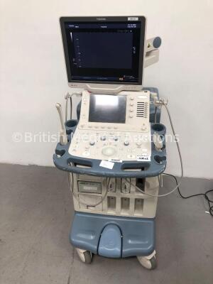 Toshiba Aplio XG SSA-790A Flat Screen Ultrasound Scanner *S/N 99G1015417* **Mfd 01/2010** with 2 x Transducers / Probes (PVT-661VT *Mfd 05/2009* and P