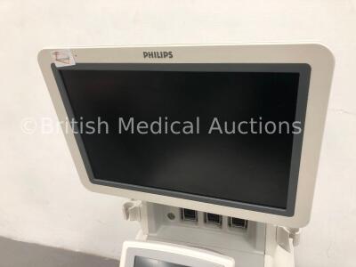 Philips iU22 Flat Screen Ultrasound Scanner on F.3 Cart *S/N 039W6Z* **Mfd 02/2010* (HDD REMOVED) - 3