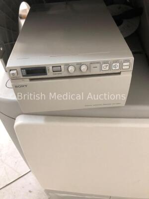 Philips iU22 Flat Screen Ultrasound Scanner on F.2 Cart *S/N 034KVG* **Mfd 03/2009** Software Version 5.0.2.110 with 2 x Transducers / Probes (L12-5 a - 11