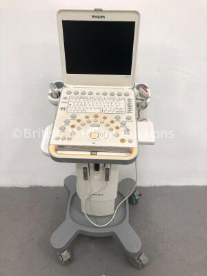 Philips CX50 Portable Ultrasound Scanner Ref 989605384711 SVC HW C.0 *S/N SG81500125* **Mfd 21/09/2015* with 2 x Transducers / Probes (C5-1 and L12-3)