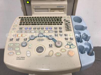 Hitachi EUB-5500 Ultrasound Scanner *S/N SE17621410* (Powers Up - Machine Incomplete Bodywork) - 2