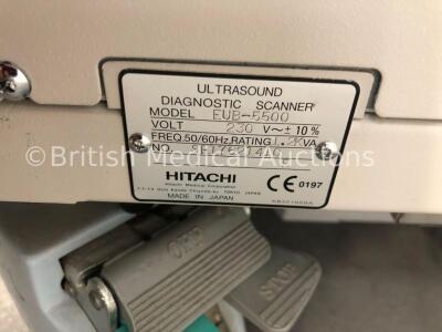 Hitachi EUB-5500 Ultrasound Scanner *S/N SE17621410* (Powers Up - Machine Incomplete Bodywork) - 6