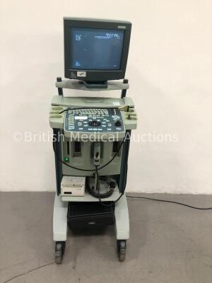 B-K Medical 2102 Hawk Ultrasound Scanner *S/N 2002-1842303* with 1 x Transducer / Probe (Type 8659 7.5MHz MFI) and Mitsubishi P91 Printer (Powers Up)