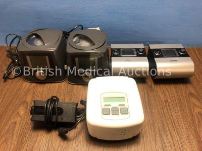 Job Lot Including 2 x Fisher & Paykel Icon+ CPAP, 2 x ResMed S9 Autoset CPAP with 1 x Power Supply and 1 x Sleepcube (All Power Up) *180418639002 / 18