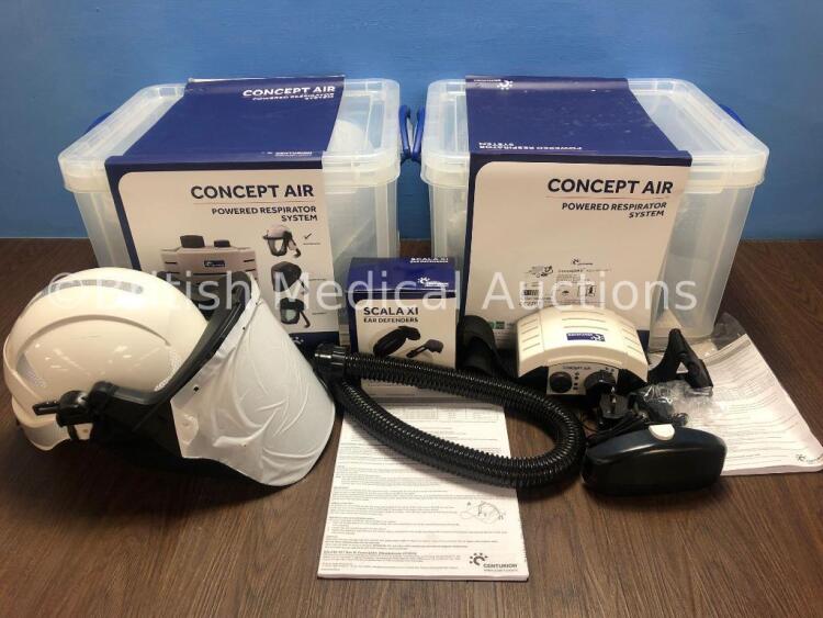 2 x Centurion Concept Air Ref- R23CHFUVKIT Powered Respiratory System *Stock Photos Used*