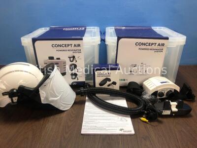 2 x Centurion Concept Air Ref- R23CHFUVKIT Powered Respiratory System *Stock Photos Used*
