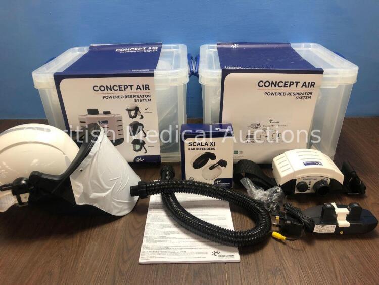 2 x Centurion Concept Air Ref- R23CHFUVKIT Powered Respiratory System *Stock Photos Used*