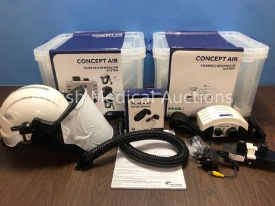 2 x Centurion Concept Air Ref- R23CHFUVKIT Powered Respiratory System *Stock Photos Used*