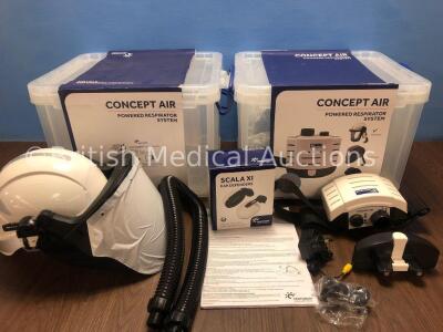 2 x Centurion Concept Air Ref- R23CHFUVKIT Powered Respiratory System *Stock Photos Used*