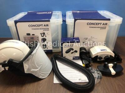 2 x Centurion Concept Air Ref- R23CHFUVKIT Powered Respiratory System *Stock Photos Used*