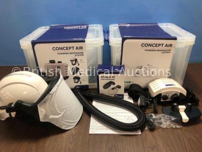 2 x Centurion Concept Air Ref- R23CHFUVKIT Powered Respiratory System *Stock Photos Used*