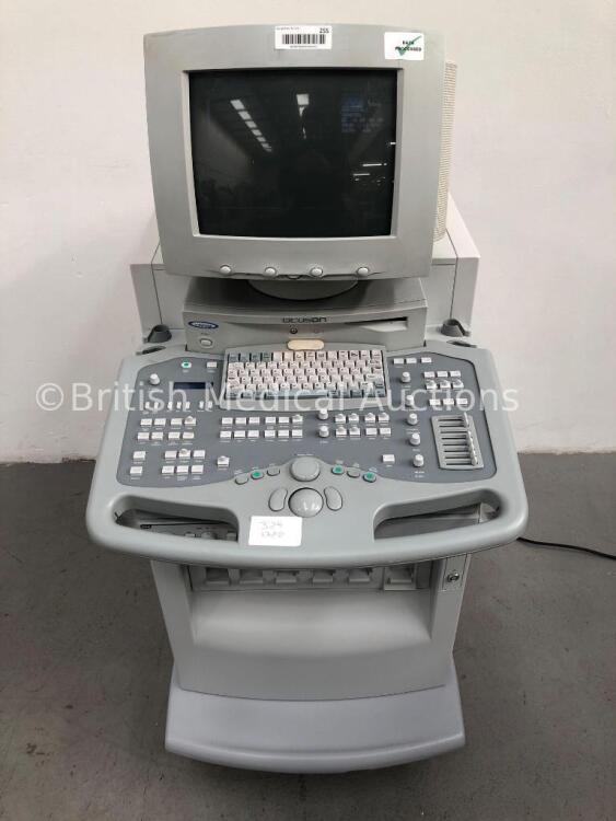 Acuson ASPEN Ultrasound Scanner with Sony Video Cassette Recorder SVO-100MDP (Powers Up) * SN 32499 * * Mfd March 2007 *