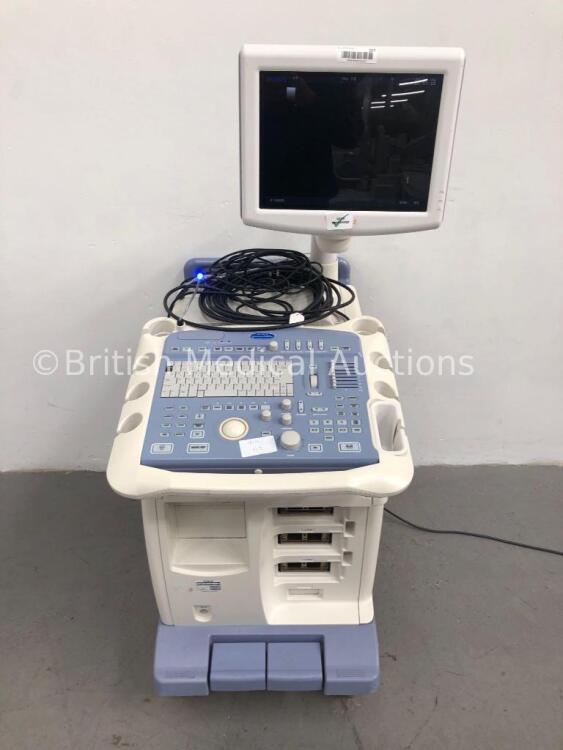 Aloka ProSound Alpha 5 SX Ultrasound Scanner (Powers Up-Missing 1 x Dial-See Photo) * SN M03122 * * Mfd 2008 *