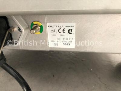 Esaote MyLab60 X Vision Ultrasound Scanner Model 6150 010 (Hard Drive Removed-Missing Dials-See Photos) * SN 3643 * * Mfd 2008 * - 6