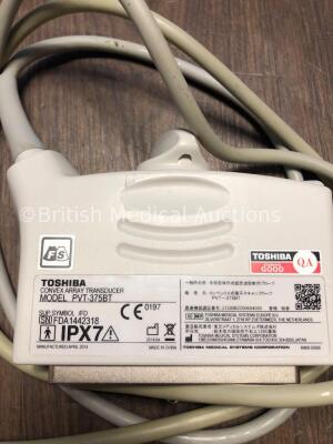 Toshiba Model PVT-375BT Convex Array Transducer *Mfd 04/2014* *S/N FDA1442318* - 2