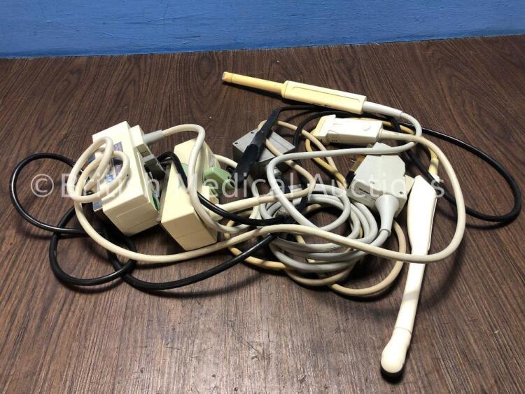 Job Lot of Transducer / Probes Including 1 x Esaote LA14 Transducer / Probe, 1 x Cannon EC123 9-5 Transducer / Probe 1 x Acuson EC7 Needle Guide and 1