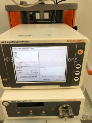 Smith & Nephew Stack System Including Sony LCD Monitor, Smith & Nephew 660HD Image Management System, Smith & Nephew 500XL Xenon Light Source Unit, Sm - 3