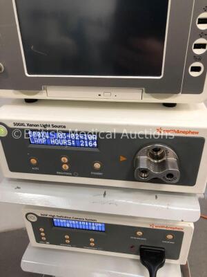 Smith & Nephew Stack System Including Sony LCD Monitor, Smith & Nephew 660HD Image Management System, Smith & Nephew 500XL Xenon Light Source Unit, Sm - 5