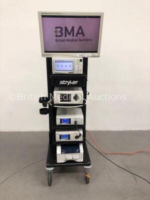 Stryker Stack System Including Stryker Vision Elect HDTV Surgical Viewing Monitor, Stryker SDC Ultra HD Information Management System,Stryker 1288 HD