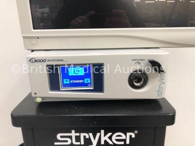 Stryker Stack System Including Stryker Vision ELECT HDTV Surgical Viewing Monitor,Stryker L9000 LED Light Source Unit, Stryker SDC Ultra HD Informatio - 3