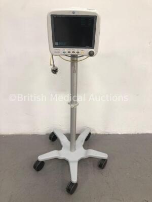 GE Dash 4000 Patient Monitor with BP1,BP2,SpO2,Temp/CO,NBP and ECG Options (Powers Up) * SN AAB04418703GA *