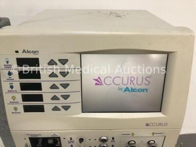 Alcon Accurus 600DS Phacoemulsifier Part No 202-0000-506 Rev AC with Footswitch and 3 x Handpieces (Powers Up) *Mfd 04/00* - 2