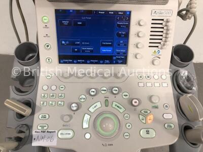 Toshiba Aplio 500 TUS-A500 Flat Screen Ultrasound Scanner *S/N T1E1323825* **Mfd 02/2013** Software Version AB_V3.00*R002 with 4 x Transducers / Probe - 3