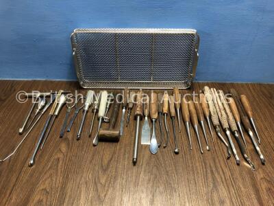 Job Lot of Surgical Instruments in a Metal Tray