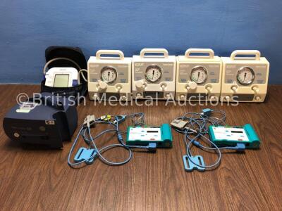 Mixed Lot Including 4 x Fisher & Paykel Neopuff RD1000 Infant Resuscitator, 2 x Somnoscreen Plus PSG Systems, 1 x Omron BP Monitor and 1 x Pari TurboB