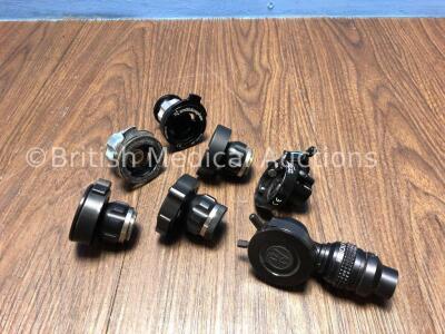 Job Lot of 8 x Camera Couplers Including 4 x R.Wolf (2 x 85261.272 / 85261.322 / 5257.27) 1 x Olympus AR-TL08E and 2 x Smith & Nephew (72201730 / 7210