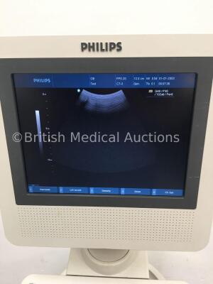 Philips HD3 Flat Screen Ultrasound Scanner *S/N A7C202300004366* **Mfd 2008** Software Version 2.01.00 Build 0151 with 2 x Transducers / Probes (C7-3 - 5