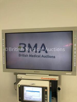 Smith & Nephew Stack System Including Sony LCD Monitor, Smith & Nephew 660HD Image Management System,Smith & Nephew 400 Insufflator, Smith & Nephew 56 - 2