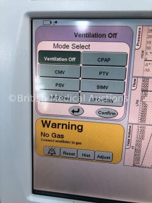 SLE5000 Infant Ventilator TTV Plus (Model M-1) Software Version 5.0 on Stand (Powers Up) *W* * Mfd 2010 * - 2