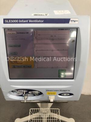 SLE5000 Infant Ventilator TTV Plus (Model M-1) Software Version 5.0 on Stand (Powers Up) *W* * Mfd 2012 * - 2