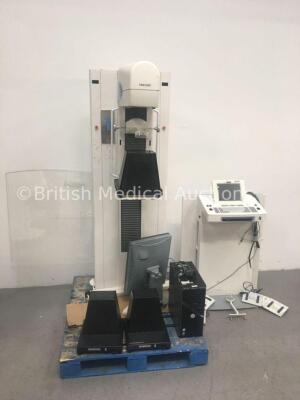 Hologic Lorad M-IV Mammography System with Workstation, Lead Glass Screen and Accessories *Mfd June 2005*