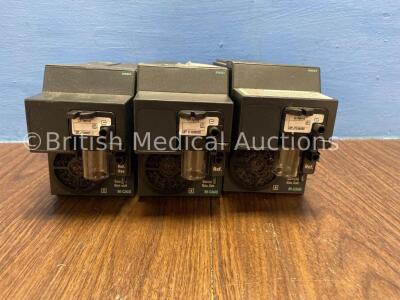 3 x Datex-Ohmeda M-CAIO Gas Modules with D-fend Water Traps *Mfd - 3 x  02/2004*
