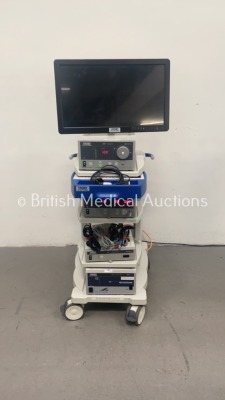 Karl Storz Stack System Including 1 x Karl Storz Panasonic EJ-MDA26EK LCD Monitor (Untested Due to No Power Supply), 1 x Karl Storz 201336 20 SCB D-Li