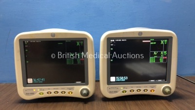 1 x GE Dash 4000 Patient Monitor Including ECG, NBP, CO2, BP1, BP2, SpO2 and Temp/co Options, 1 x GE Dash 4000 Patient Monitor Including ECG, NBP, CO2