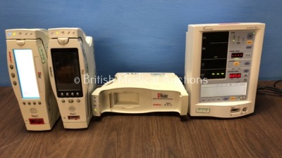 Mixed Lot Including 3 x Masimo Signal Extraction Pulse Oximeter Docking Stations (All Power Up) with 2 x Masimo Radical 7 Handheld Pulse Oximeters (1