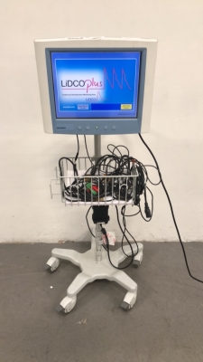 Advantech LiDCO Plus Hemodynamic Monitor on Stand with Accessories (Powers Up)