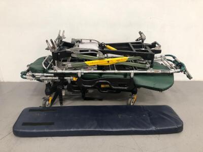 2 x Ferno Pegasus Hydraulic Ambulance Stretchers with 2 x Mattresses (Hydraulics Not Working)