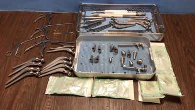 Job Lot of Various Surgical Instruments in Metal Trays