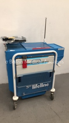 Metro Lifeline Mobile Crash Trolley with Drip Stand Attachment * SN N/A * - 2