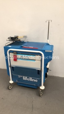 Metro Lifeline Mobile Crash Trolley with Drip Stand Attachment * SN N/A * - 3