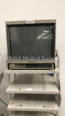 1 x Smith & Nephew Acufex Dyonics Images Stack Trolley with Sony Trinitron Monitor and Scimed Unit and 1 x Smith & Nephew Dyonics Stack Trolley with S - 3