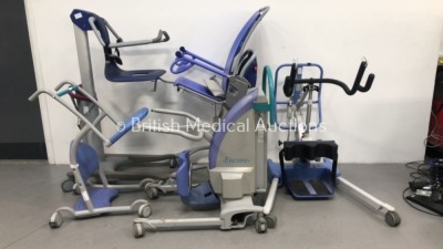 Job Lot of Patient Hoists Including Arjo Encore Electric Patient Hoist, Arjo Standing Aid, Oxford Arise Electric Patient Hoist with Controller and Arj