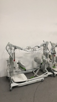 1 x Liko Sabina II Electric Patient Hoist with Controller (Unable to Test Due to No Battery) and 1 x Liko Viking M Electric Patient Hoist (Unable to T