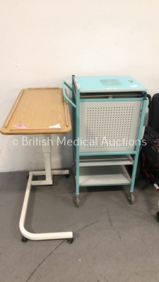 Mixed Lot Including 1 x Over the Bed Table,1 x Bristol Maid Trolley, 1 x Gallagher Mobility Electric Wheelchair and 1 x Mobile Trolley with Accessorie - 2